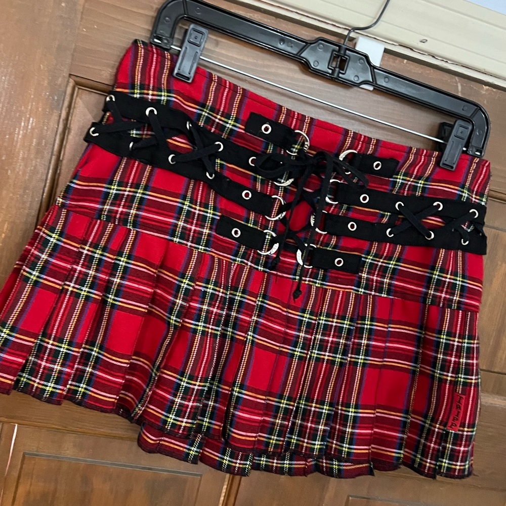 Red Plaid Tripp Mini Skirt Size M